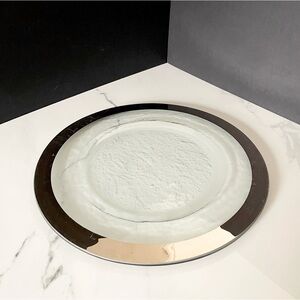 13.5" Roman Server in Platinum by Annieglass